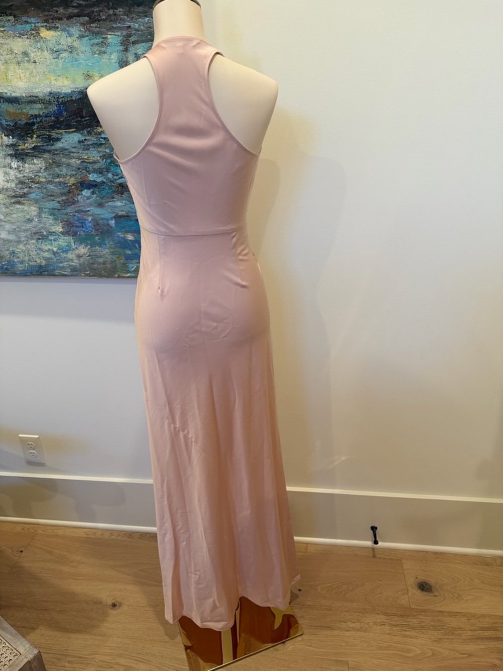 Lovers + Friends Blush Halter Twist-Front Maxi Dress - Picture 2 of 3
